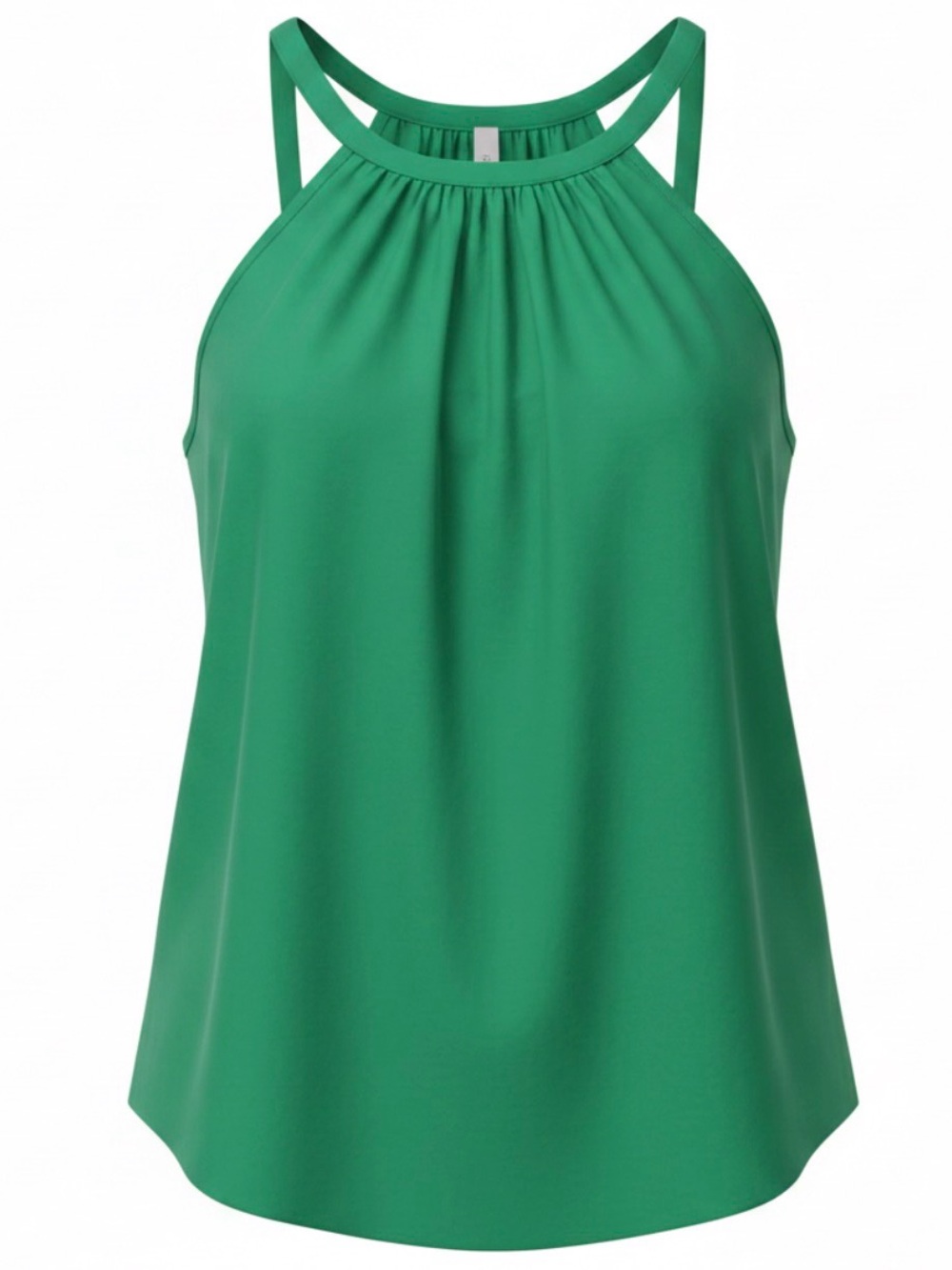 Express Green Double-Strap Halter Camisole